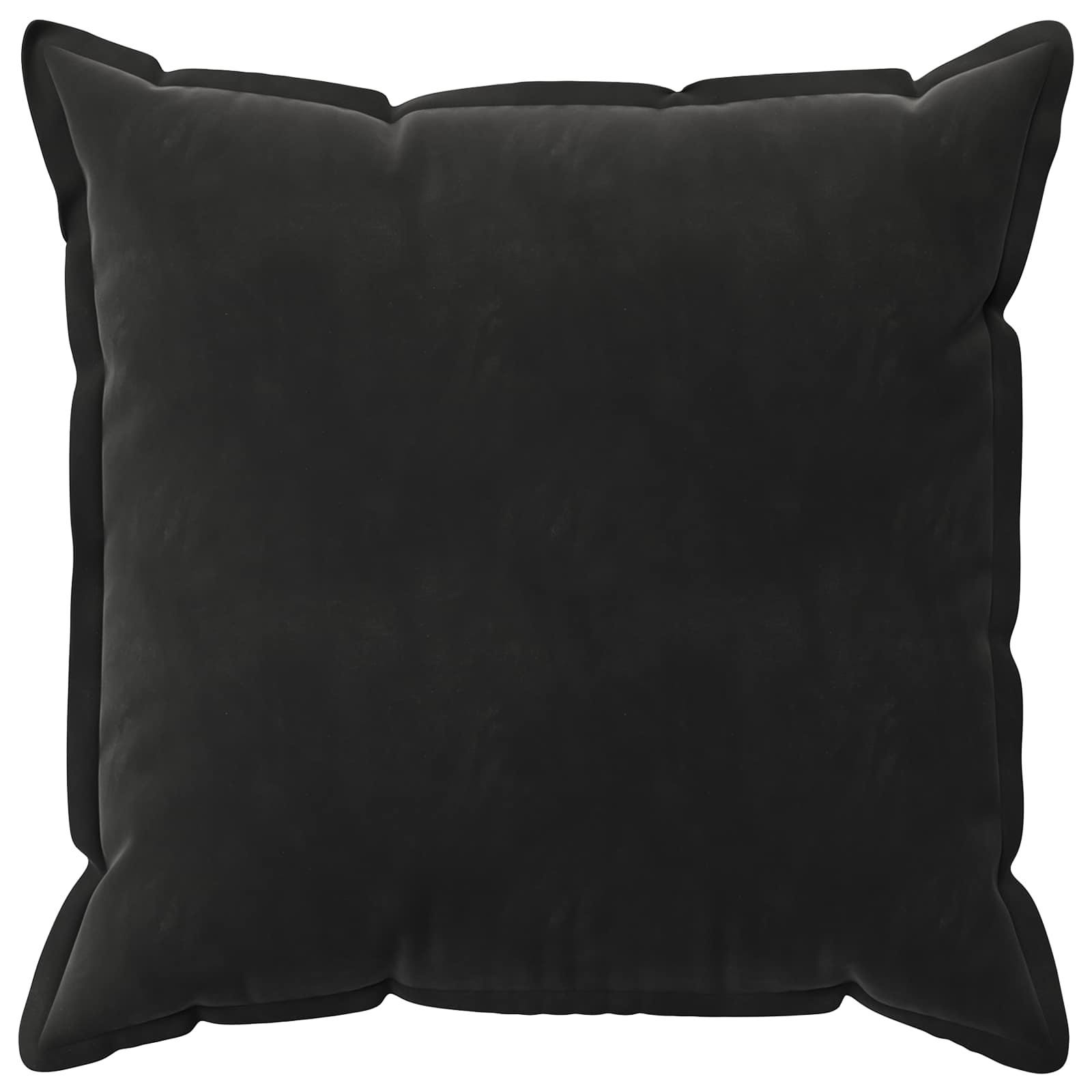 vidaXL Cushion Cover 6 pcs HOUTEN Black 65 x 65 cm Velvet 3