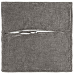 vidaXL Cushion Cover 6 pcs HOUTEN Dark Grey 65 x 65 cm Chenille Fabric 4