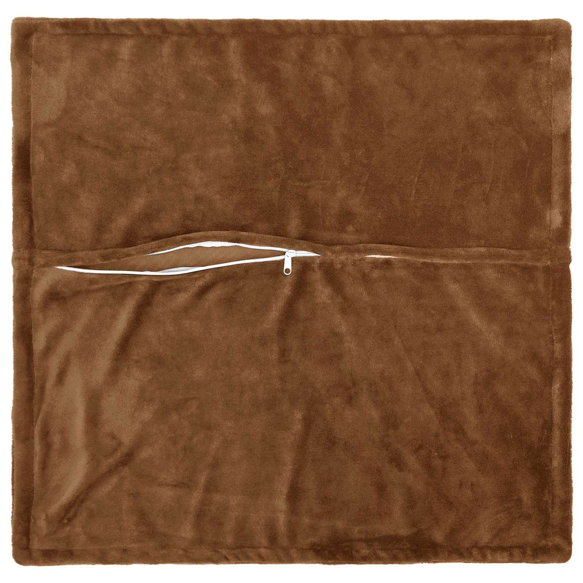 vidaXL Cushion Cover 6 pcs HOUTEN Light Brown 65 x 65 cm Flannel 5
