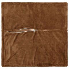 vidaXL Cushion Cover 6 pcs HOUTEN Light Brown 65 x 65 cm Flannel 5