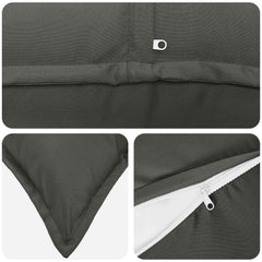 vidaXL Cushion Cover 6 pcs HOUTEN Anthracite 70 x 70 cm Polyester 5