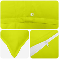 vidaXL Cushion Cover 6 pcs HOUTEN Bright Green 70 x 70 cm Polyester 5