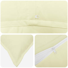 vidaXL Cushion Cover 6 pcs HOUTEN Cream 70 x 70 cm Polyester 5