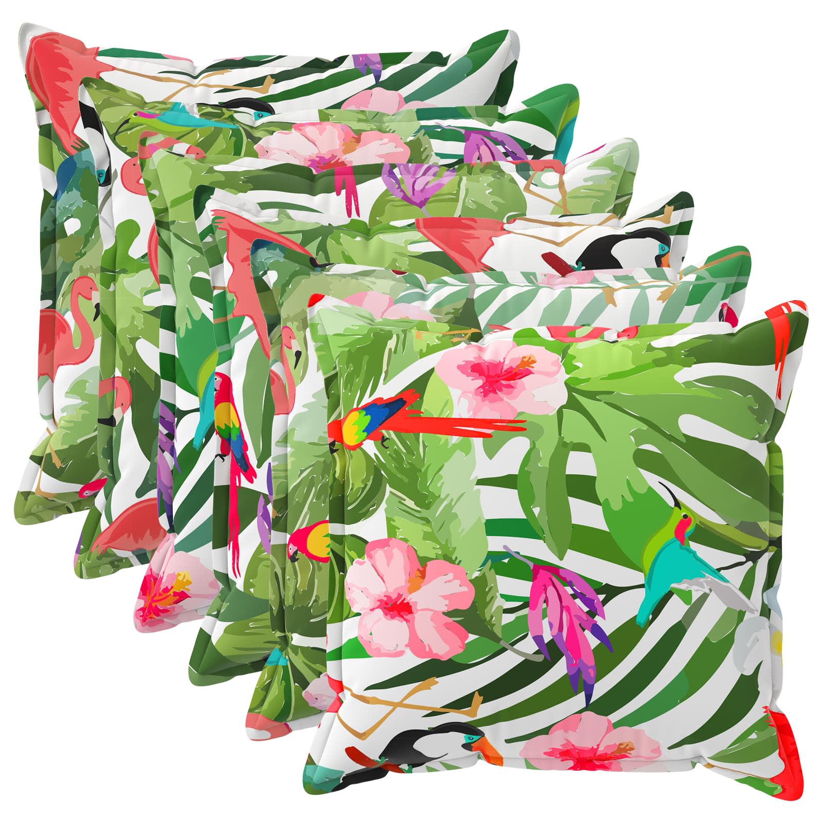 vidaXL Cushion Cover 6 pcs HOUTEN Multicolour 70 x 70 cm Polyester 2