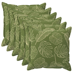 vidaXL Cushion Cover 6 pcs HOUTEN Leaf Design 70 x 70 cm Polyester 2