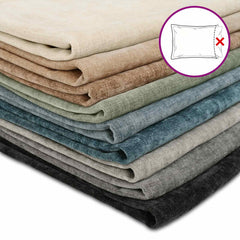 vidaXL Cushion Cover 2 pcs HOUTEN Dark Grey 80 x 80 cm Chenille Fabric 6