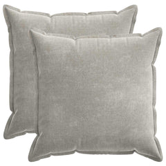 vidaXL Cushion Cover 2 pcs HOUTEN Light Grey 80 x 80 cm 2