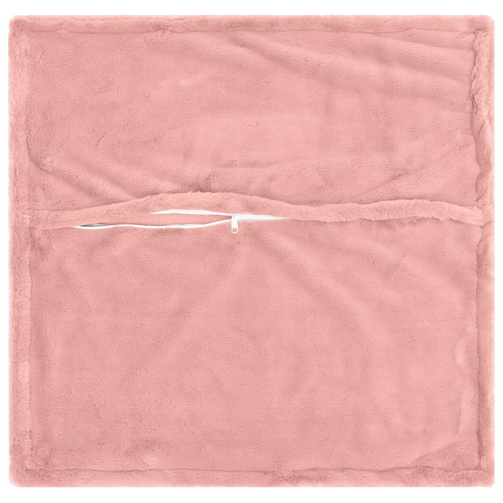 vidaXL Cushion Cover 6 pcs HOUTEN Pink 80 x 80 cm Faux Rabbit Fur 4
