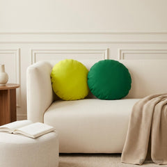 vidaXL Throw Pillow 6 pcs HEERLEN Green Dia. 40 cm Polyester 3