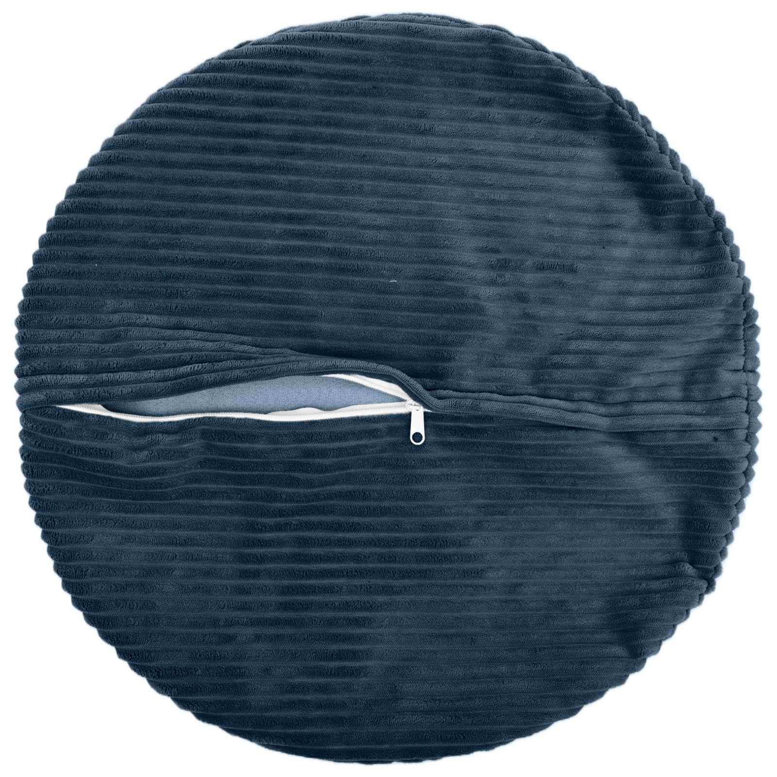 vidaXL Cushion Cover 6 pcs HEERLEN Navy Blue Ø 50 cm Corduroy 3