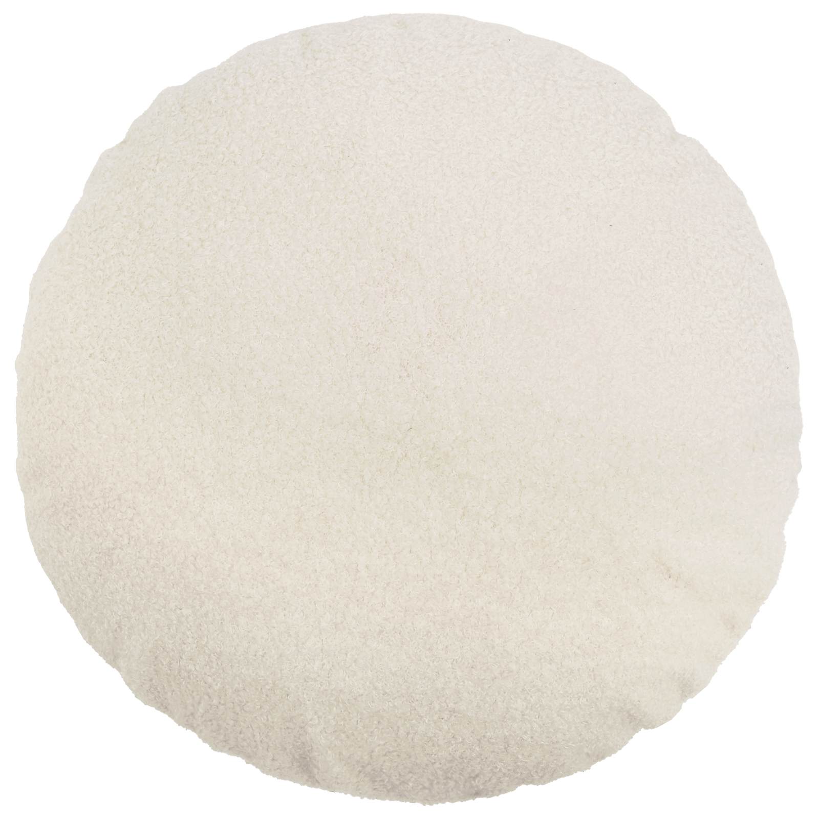 vidaXL Cushion Cover 6 pcs HEERLEN Cream Ø 50 cm Bouclé 2