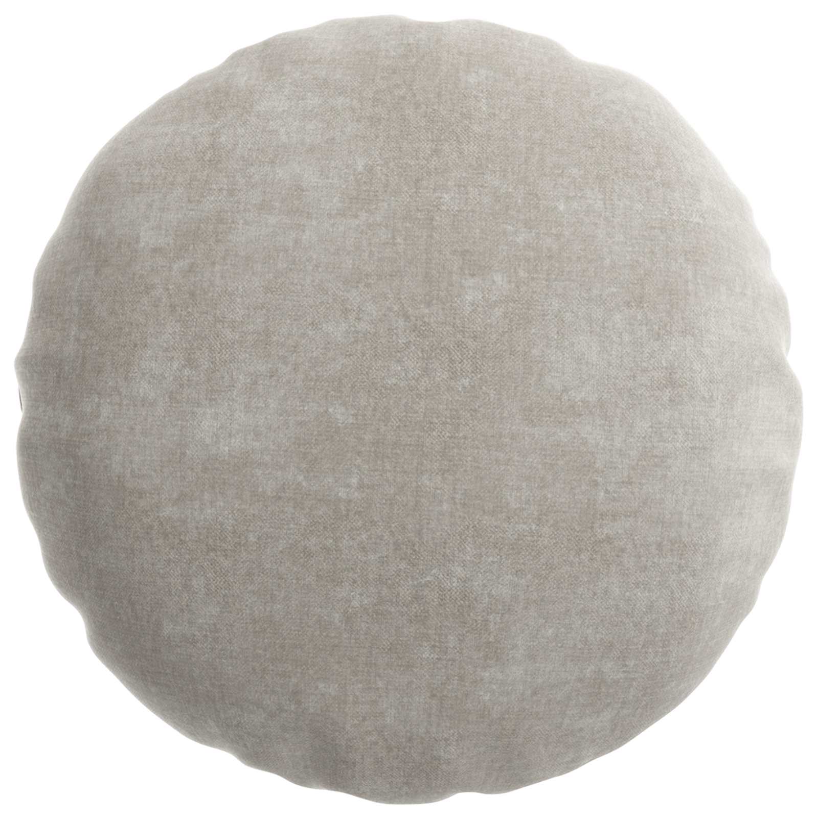 vidaXL Cushion Cover 6 pcs HEERLEN Light Grey Ø 50 cm Chenille Fabric 4