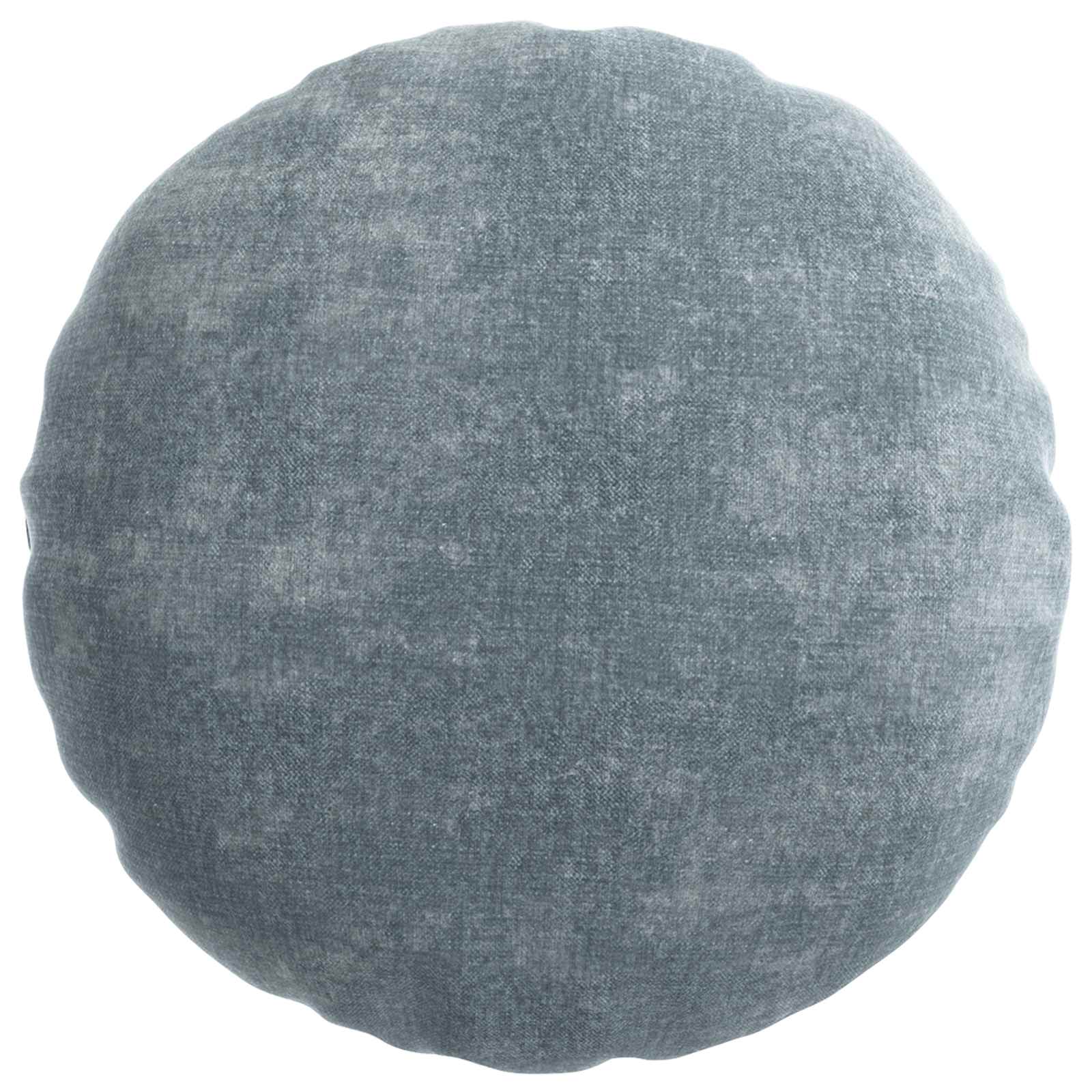 vidaXL Cushion Cover 6 pcs HEERLEN Light Blue Ø 50 cm Chenille Fabric 3