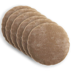 vidaXL Cushion Cover 6 pcs HEERLEN Brown Ø 50 cm Chenille Fabric 2
