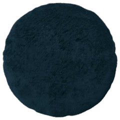 vidaXL Cushion Cover 6 pcs HEERLEN Navy Blue Ø 60 cm Faux Rabbit Fur 3