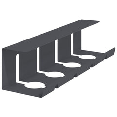 vidaXL Under Desk Cable Management Tray 2 pcs Anthracite 4