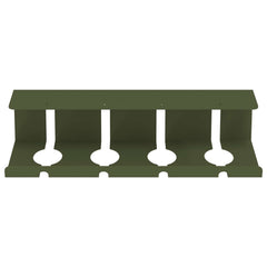 vidaXL Under Desk Cable Management Tray 2 pcs Olive Green 5
