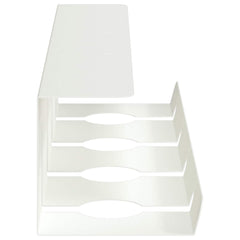 vidaXL Under Desk Cable Management Tray 2 pcs White 43 x 12 x 10 cm 6