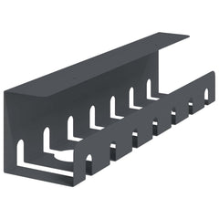 vidaXL Under Desk Cable Management Tray 2 pcs Anthracite 4