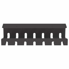 vidaXL Under Desk Cable Management Tray 2 pcs Black 43 x 10 x 10 cm 5