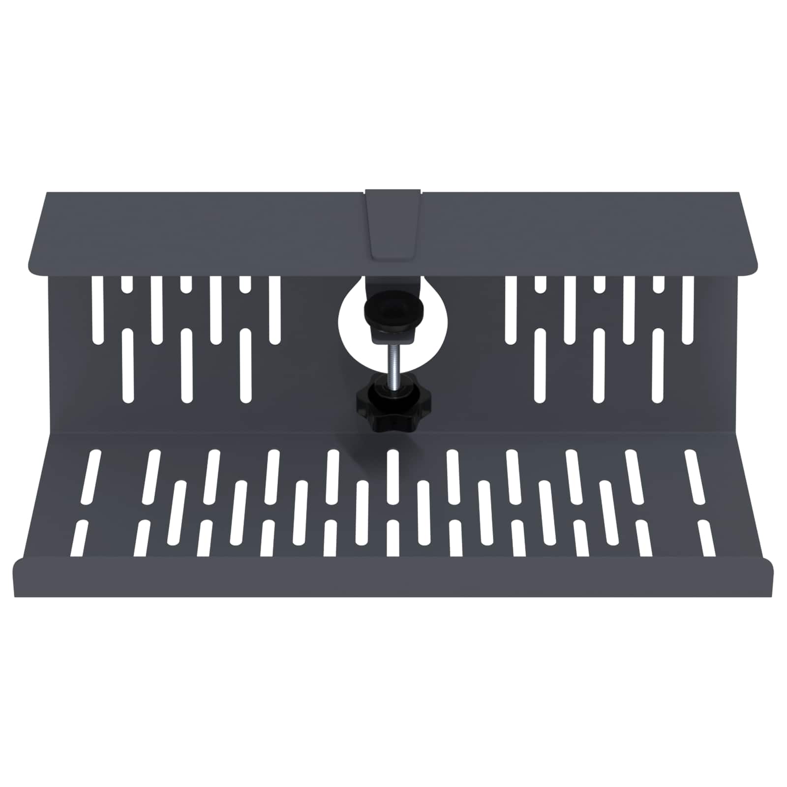 vidaXL Under Desk Cable Management Tray 2 pcs Anthracite 5