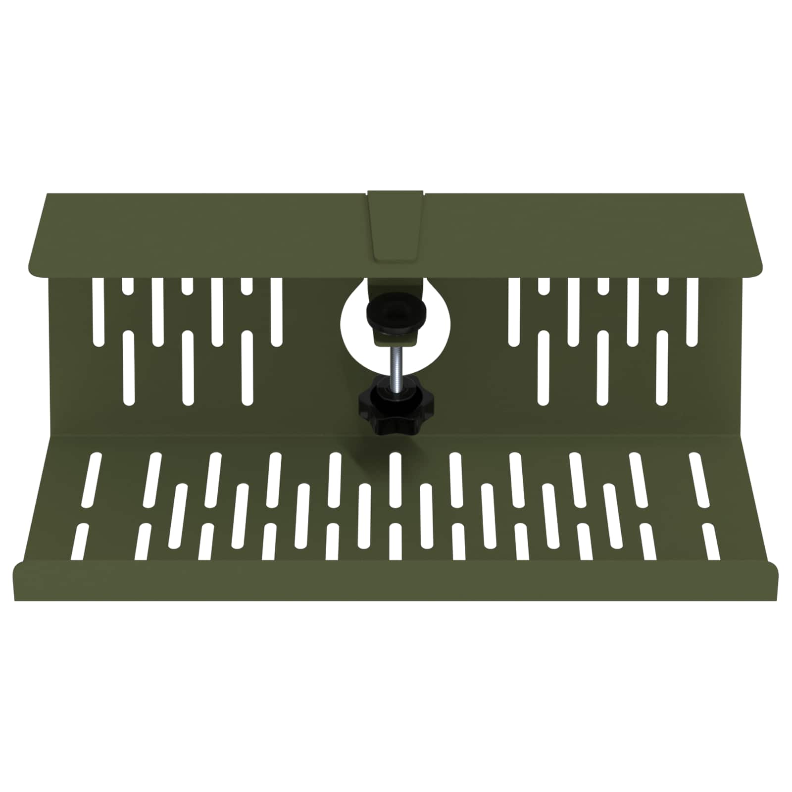 vidaXL Under Desk Cable Management Tray 2 pcs Olive Green 5