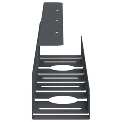vidaXL Under Desk Cable Management Tray 2 pcs Anthracite 6