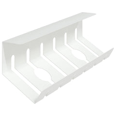 vidaXL Under Desk Cable Management Tray 2 pcs White 4