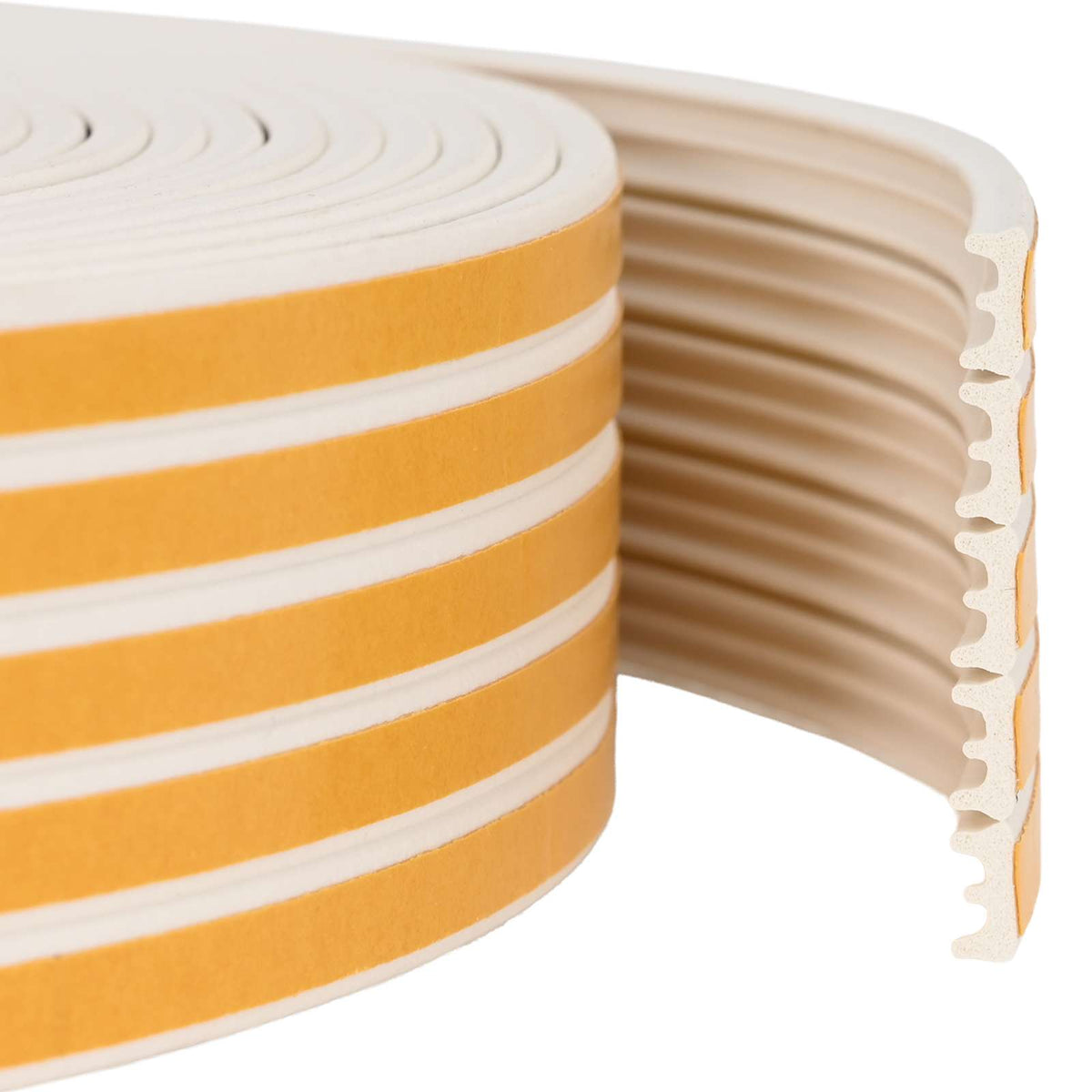 vidaXL Self-Adhesive Window Seal White 15 x 8 mm 25 m EPDM Foam 1