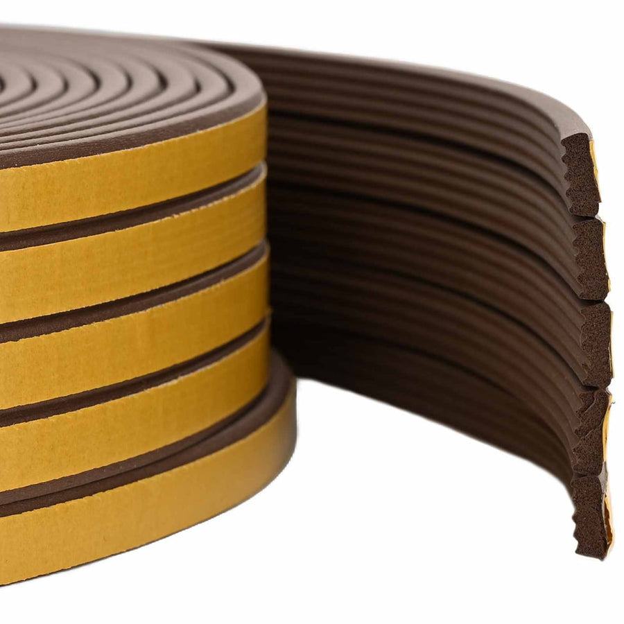 Self-Adhesive Window Seal Brown 100 m EPDM Foam