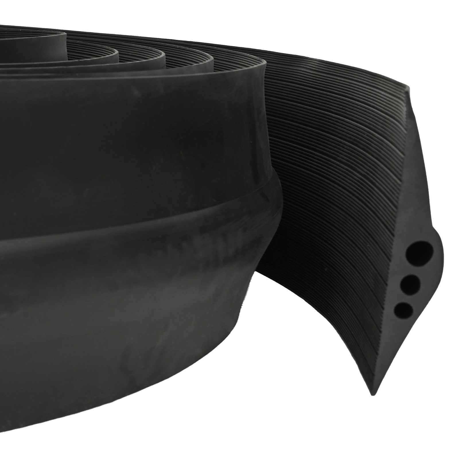 vidaXL Garage Floor Seal Black 75 x 12 mm 10 m EPDM Rubber 1