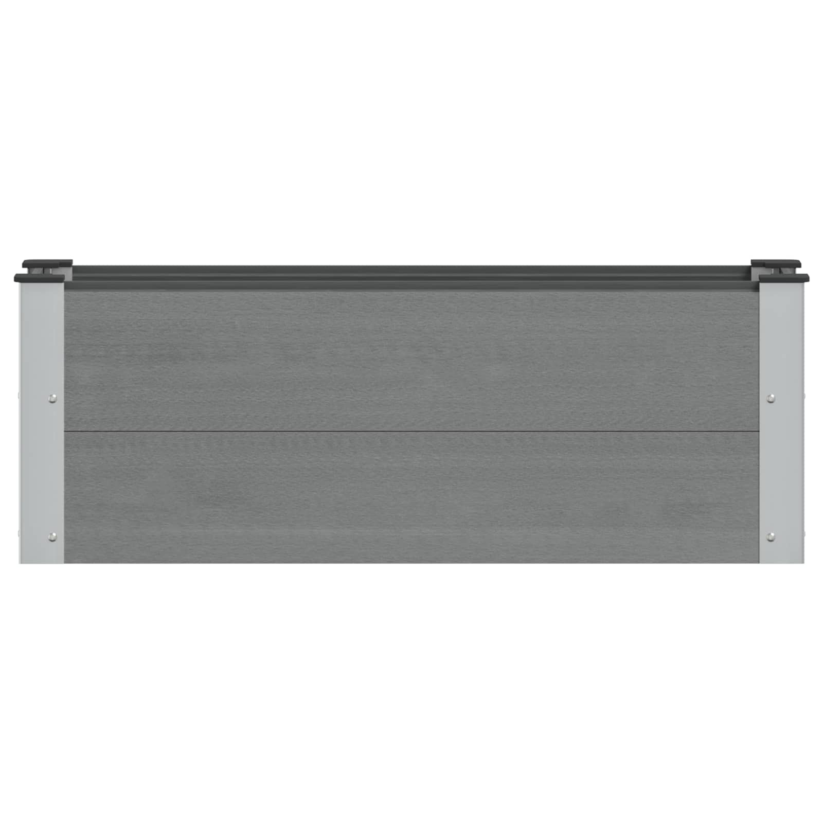 vidaXL Garden Raised Bed Grey 100 x 30 36 cm WPC and Aluminium 3