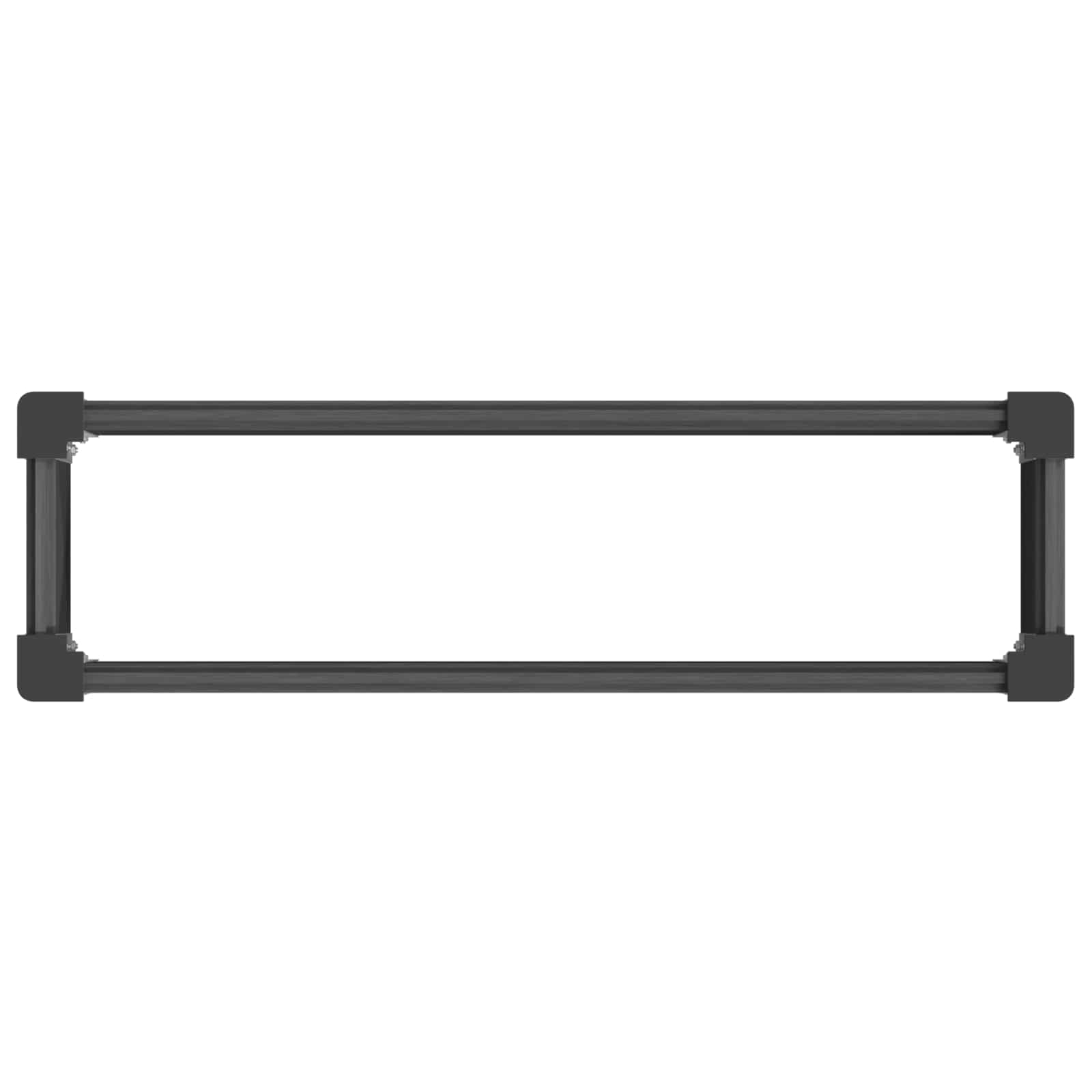 vidaXL Garden Raised Bed Grey 100 x 30 36 cm WPC and Aluminium 5