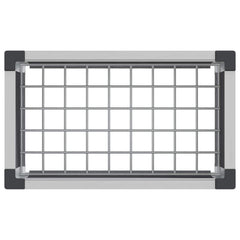 vidaXL Garden Raised Bed Grey 50 x 30 x 22 cm WPC and Aluminium 5