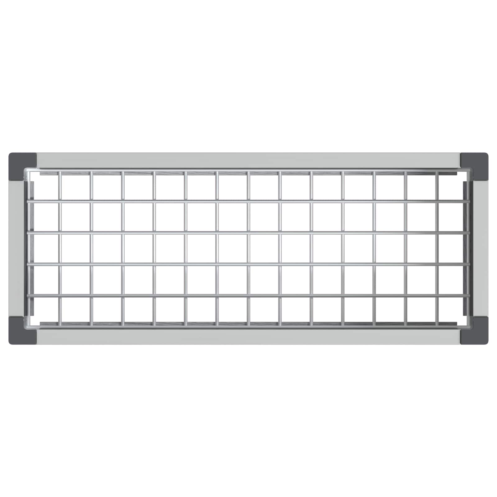 vidaXL Garden Raised Bed Grey 75 x 30 x 22 cm WPC and Aluminium 6