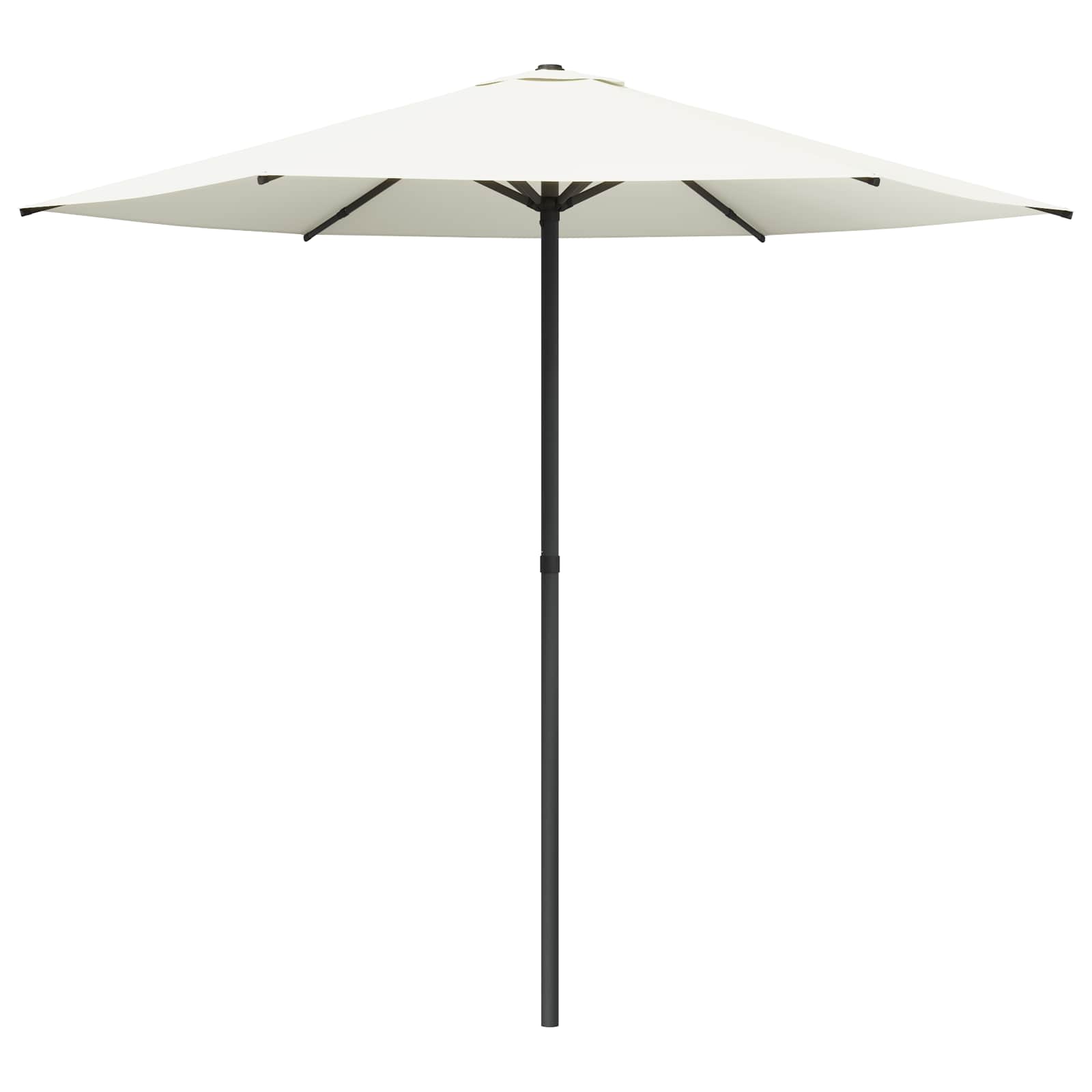 vidaXL Garden Parasol 230 x 230 cm Polyester Rectangular Cream 2