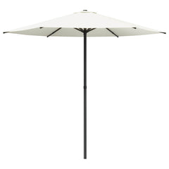vidaXL Garden Parasol 230 x 230 cm Polyester Rectangular Cream 2