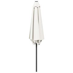 vidaXL Garden Parasol 230 x 230 cm Polyester Rectangular Cream 3