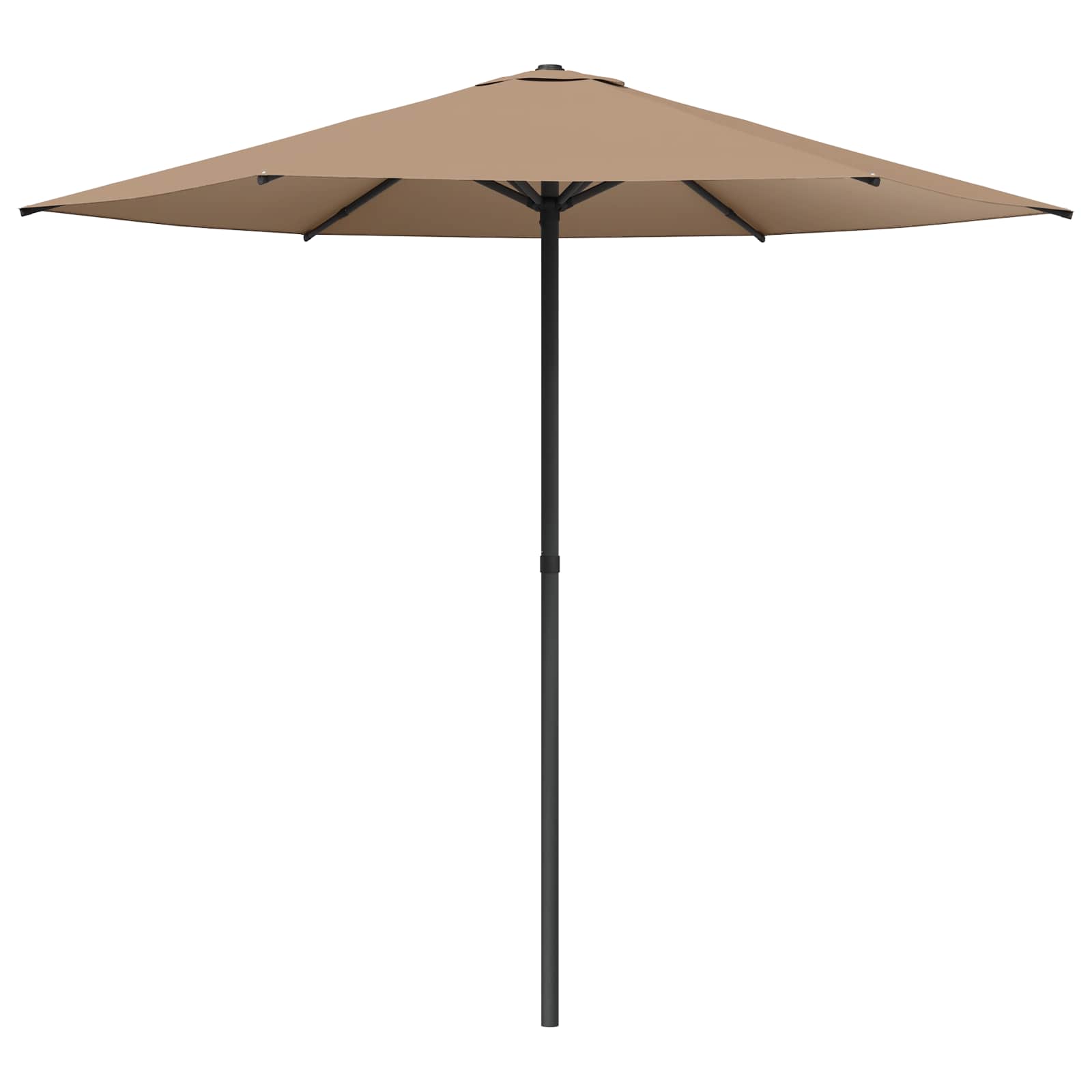 vidaXL Garden Parasol 230 x 230 cm Polyester Rectangular Taupe 2