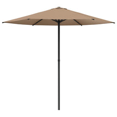 vidaXL Garden Parasol 230 x 230 cm Polyester Rectangular Taupe 2