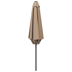 vidaXL Garden Parasol 230 x 230 cm Polyester Rectangular Taupe 3