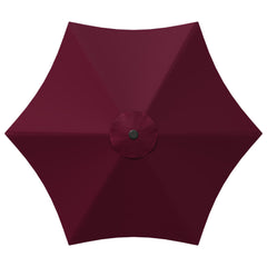 vidaXL Garden Parasol 230 x 230 cm Polyester Rectangular Bordeaux Red 4