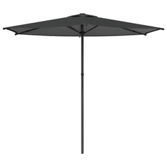 vidaXL Garden Parasol 270 x 270 cm Polyester Rectangular Anthracite 2