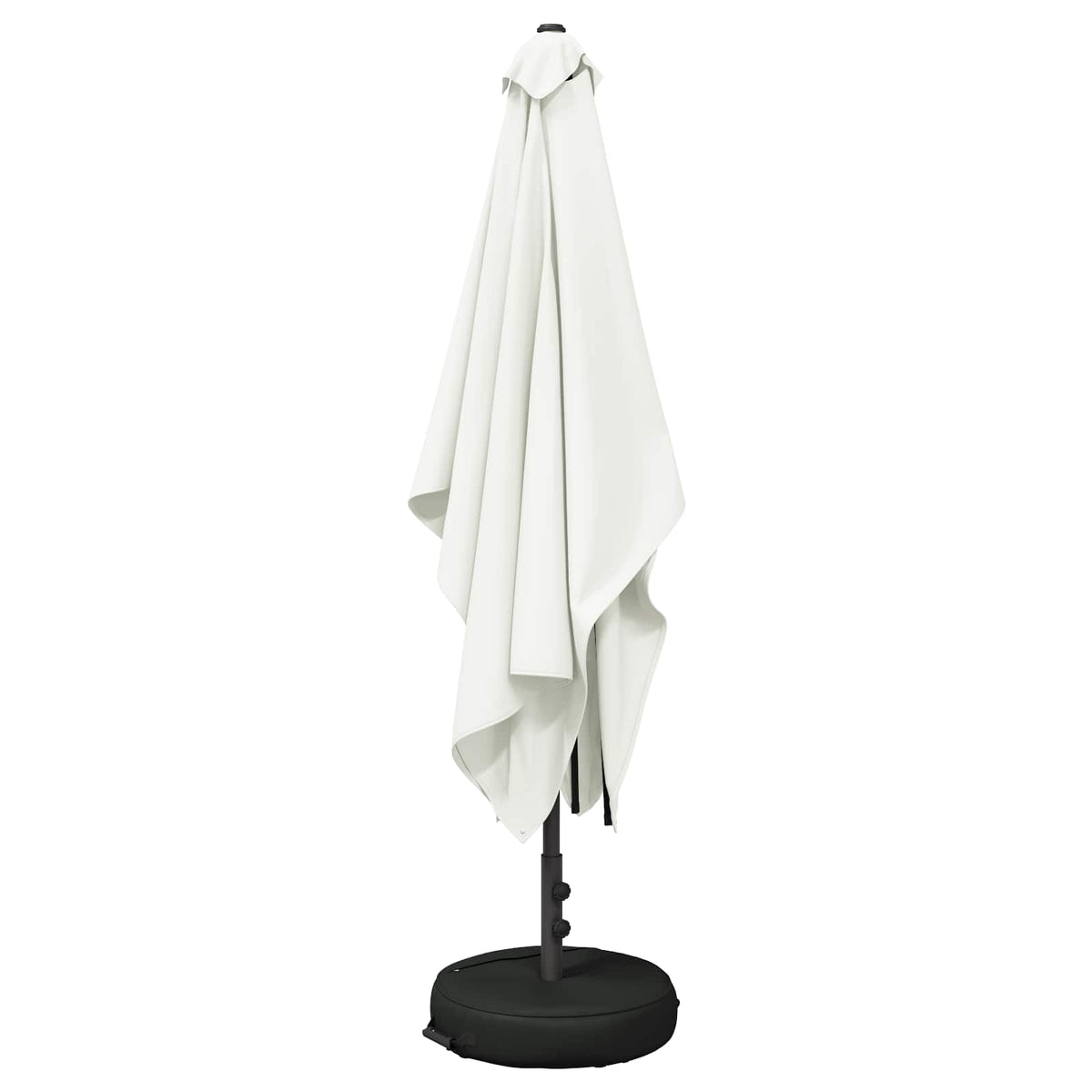 Garden Parasol Rectangular Polyester with base Drop 3 m Cream 2 m