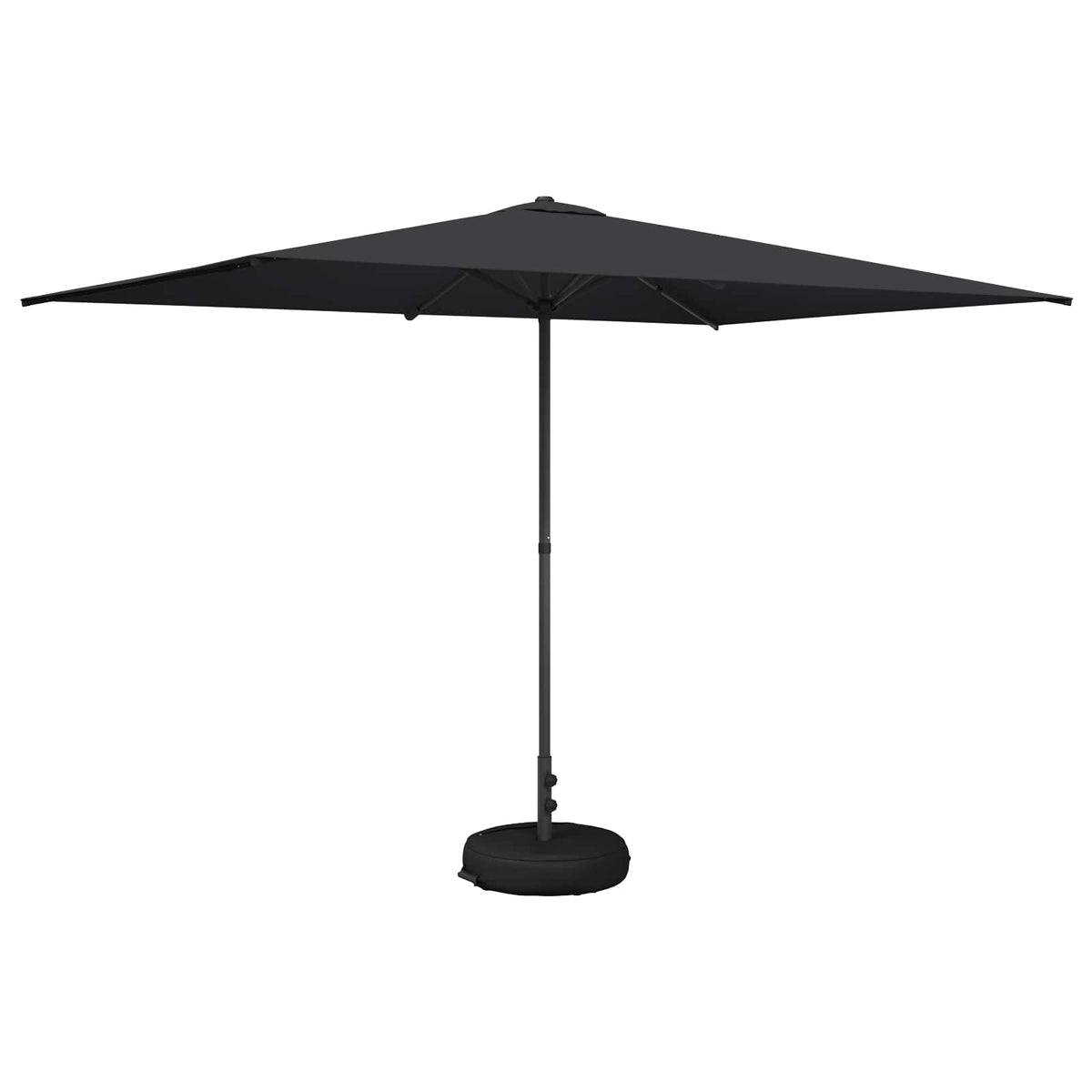 Garden Parasol Rectangular Polyester with base Drop 3 m Anthracite 2 m