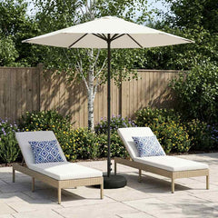 vidaXL Garden Parasol Rectangular 2.3 x 2.3 m Polyester with Base