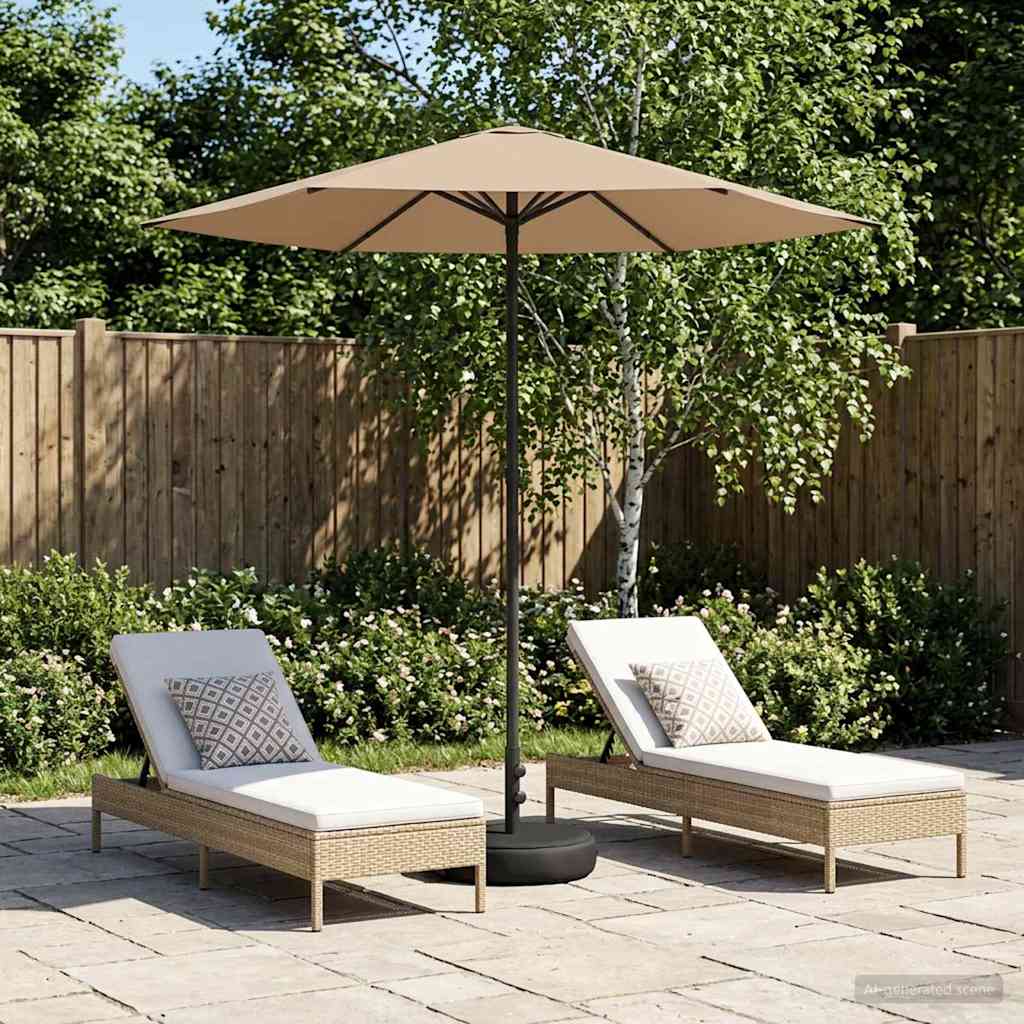 vidaXL Garden Parasol with Base 230 x 230 cm Polyester Rectangular 1
