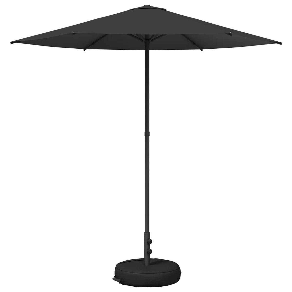 Garden Parasol Rectangular 2.3 x 2.3 m Polyester with base Drop 2.3 m Anthracite