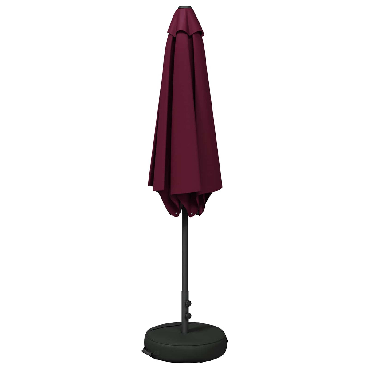 Garden Parasol Rectangular Polyester with base Drop 3 m Bordeaux red 3 m