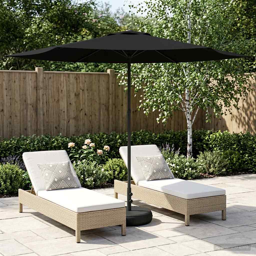 vidaXL Garden Parasol with Base 300 x 300 cm Polyester Rectangular 1